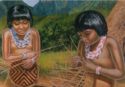 La Gran Sabana Niños Pemon tejiendo