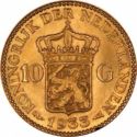 10 Gulden (Gouden Tientje - Opgestoken Haar)