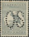 Kangaroo and Map, Perforated OS