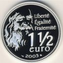 1½ Euro (500 Years of Image "Mona Lisa" by Leonardo da Vinci