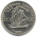 10 Dollars (10th anniv. Caribbean Development Bank)