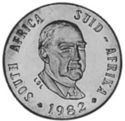 ½ Cents (4th President B. J. (John) Vorster - Engl. - Afrik.