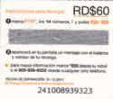 RD$60 Alicia en el País de las Maravillas (ticket)