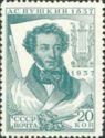 Portrait of Writer A.S. Pushkin (1799-1837)