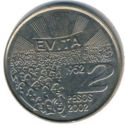 2 Pesos (50th Death anniversary of First Lady Eva Duarte de Perón - Plain edge)