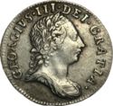 3 Pence (George III - Young Head, Raised)