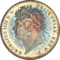 3 Pence (George IV. Large laureate head)